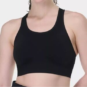 Sweaty Betty Stamina black seamless workout bra size small NWT